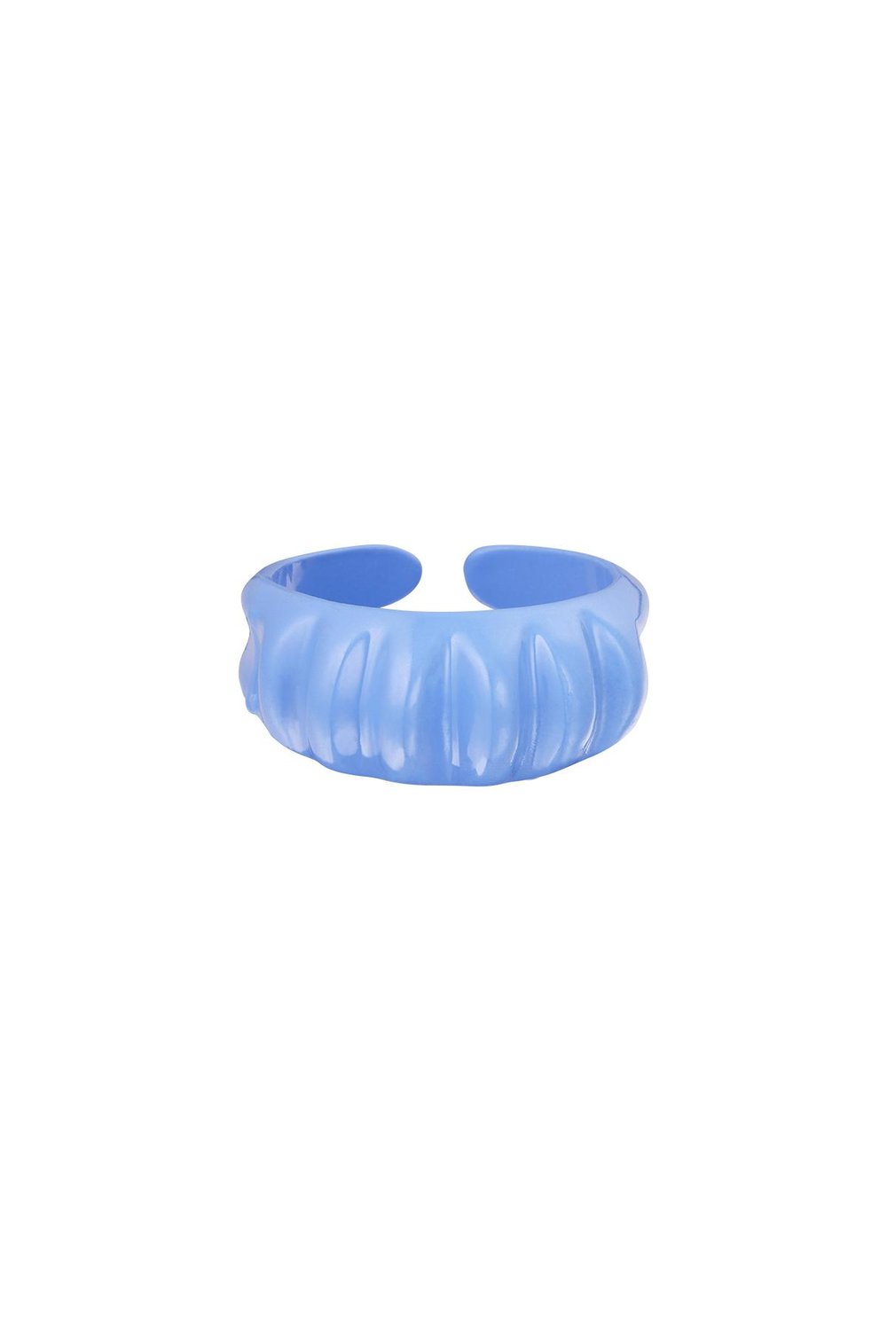 Candy ring large Blue Metal One size
