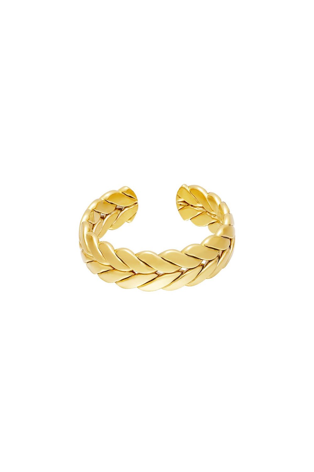 Stainless steel ring Gold Color One size