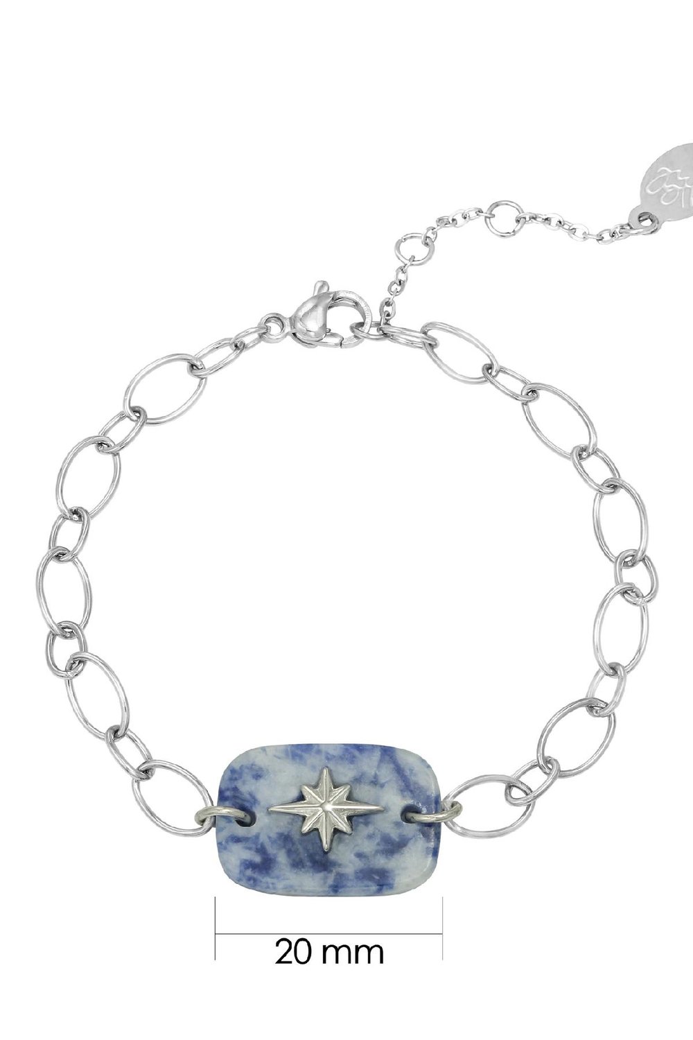 Armband Nature Star Blauw Stainless Steel Afbeelding2