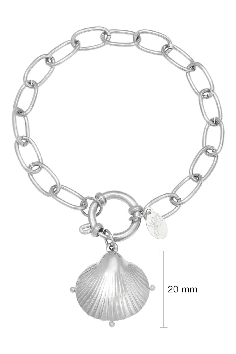 Armband Clam Shell Silber Edelstahl h5Bild2