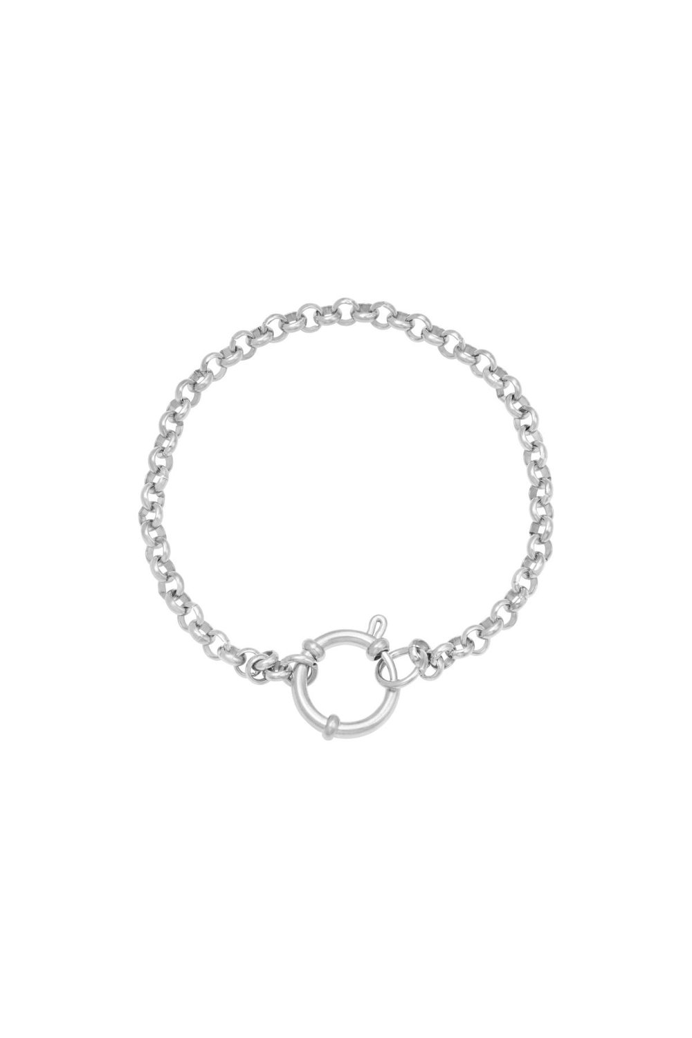 Bracelet Chain Rylee Silver Color Stainless Steel 
