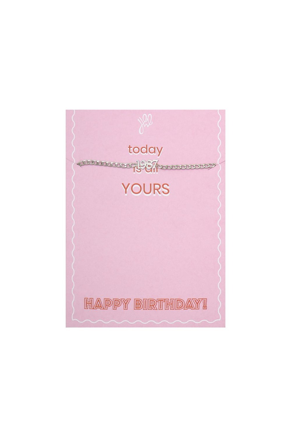 Armband Today Is Yours - 1986 Silber Edelstahl