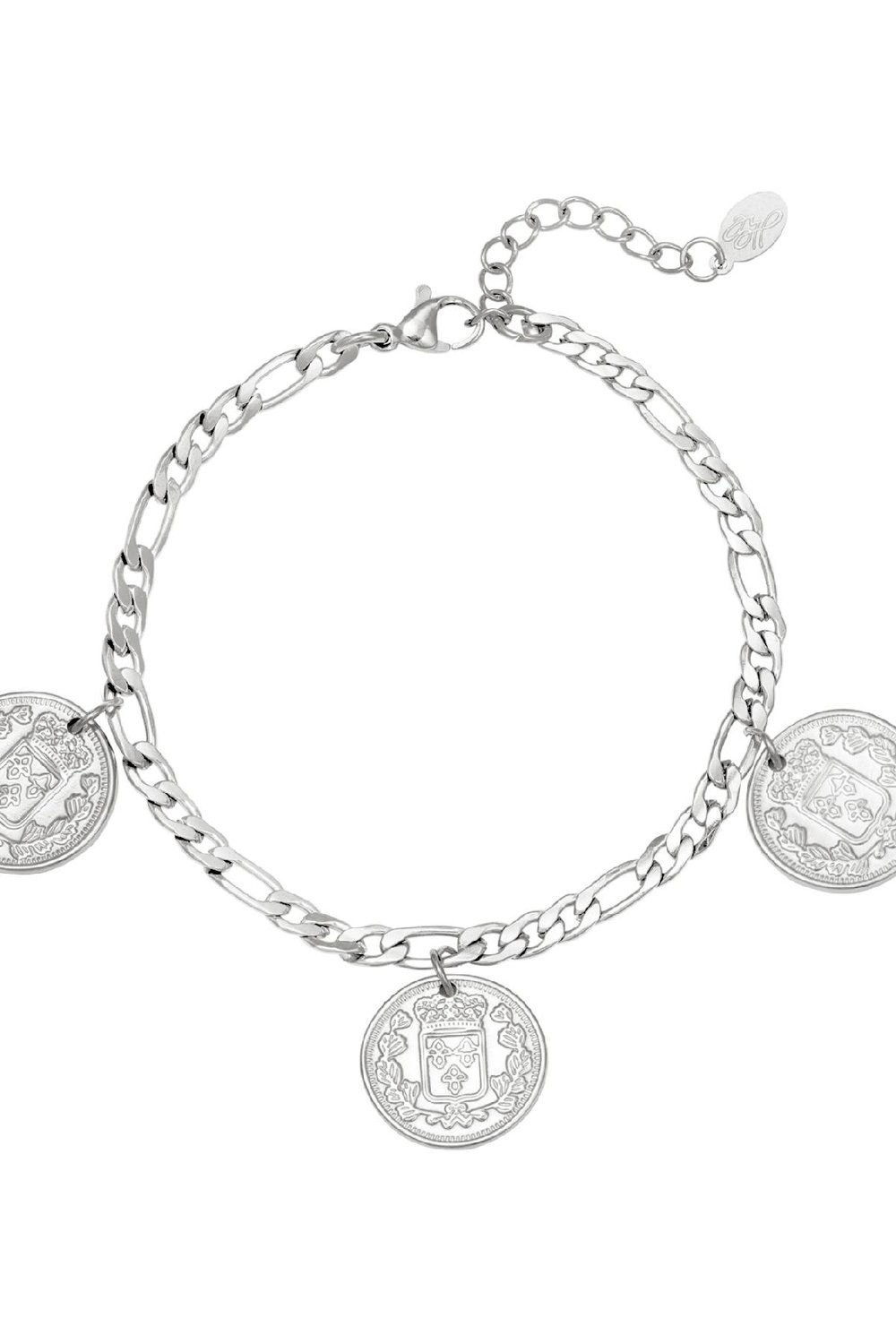 Bracelet Ancient Coinage Argenté Acier inoxydable Image3