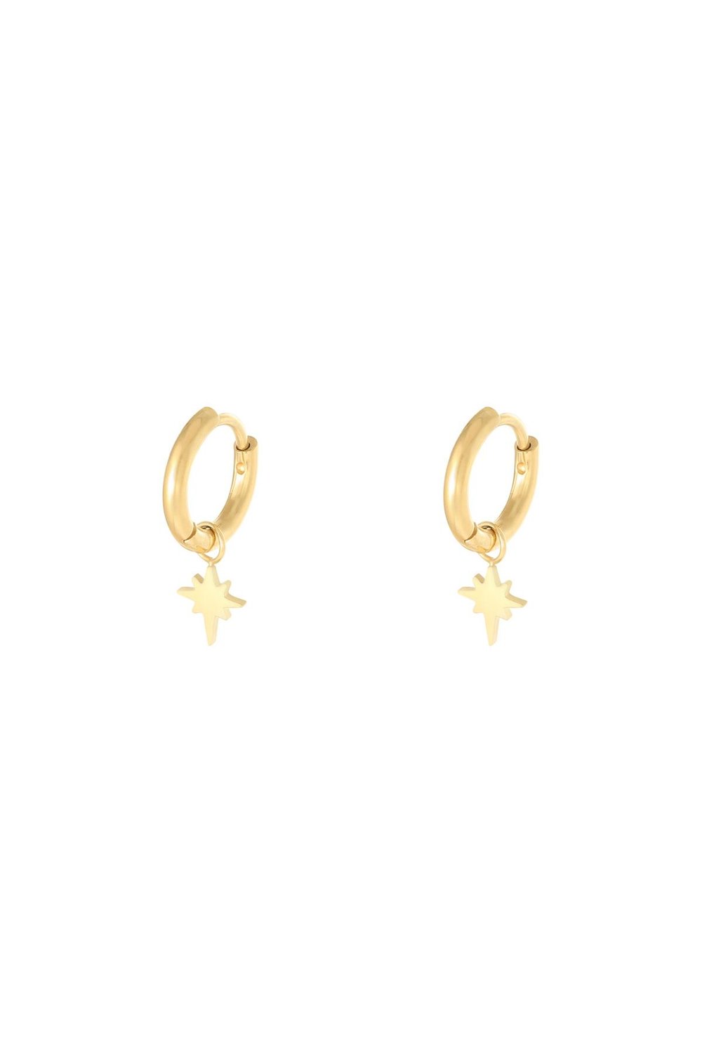 Earrings Spark Gold Color Stainless Steel