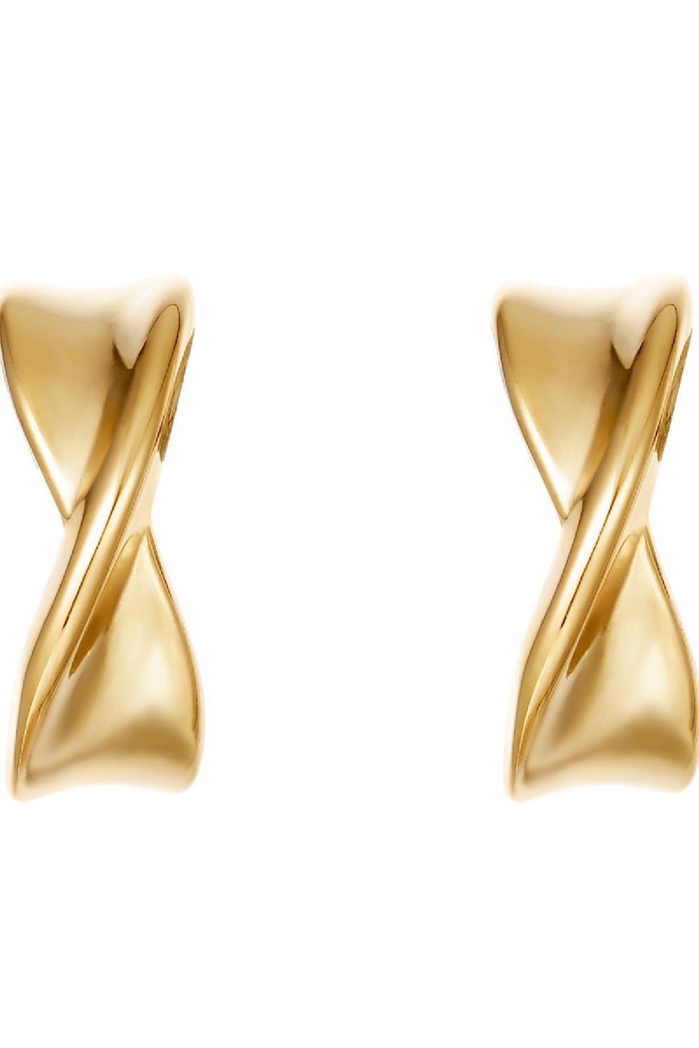 Ohrringe Twist It Goldfarbe Edelstahl Bild2