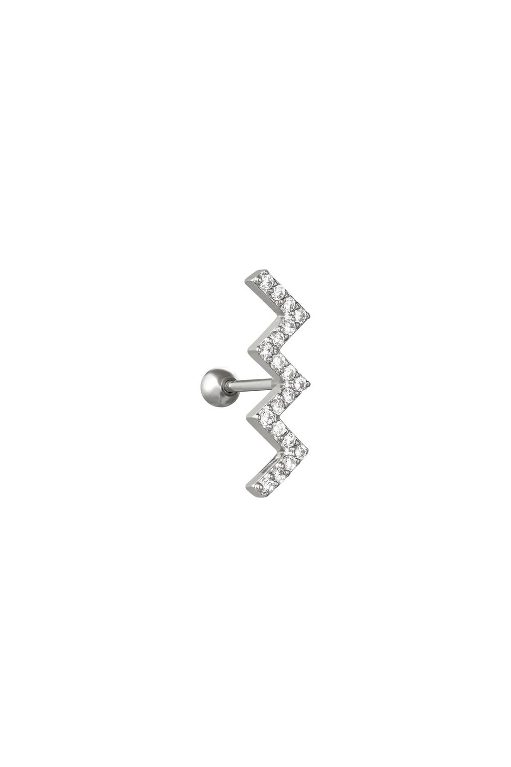 Piercing Lightning Silver Color Copper