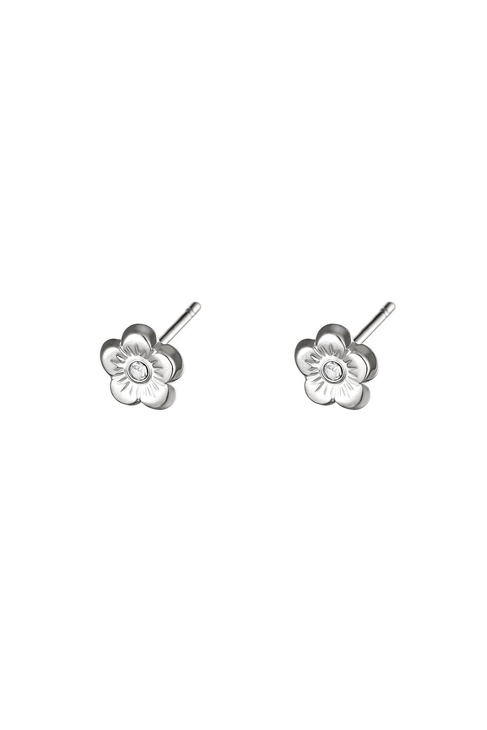 Earrings Flower Gold Color Stainless Steel