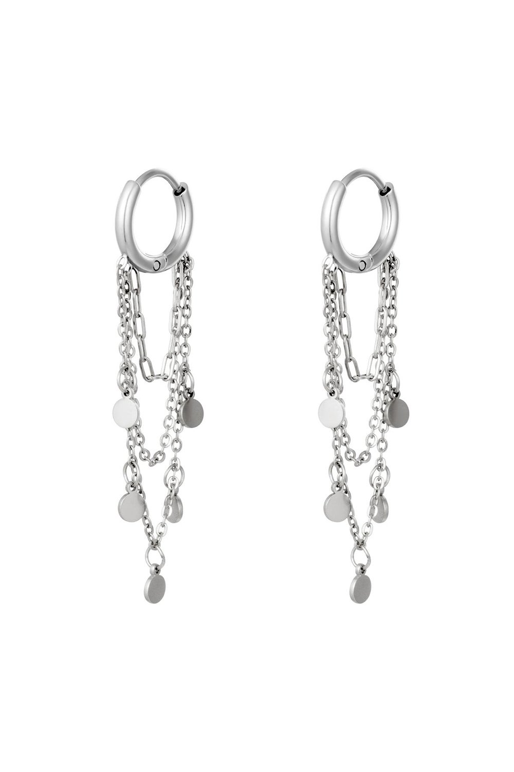 Earrings Garlands Gold Color Stainless Steel 