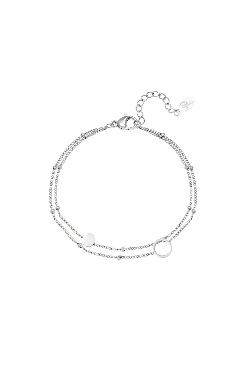 Armband Karma Goud kleur Stainless Steel 