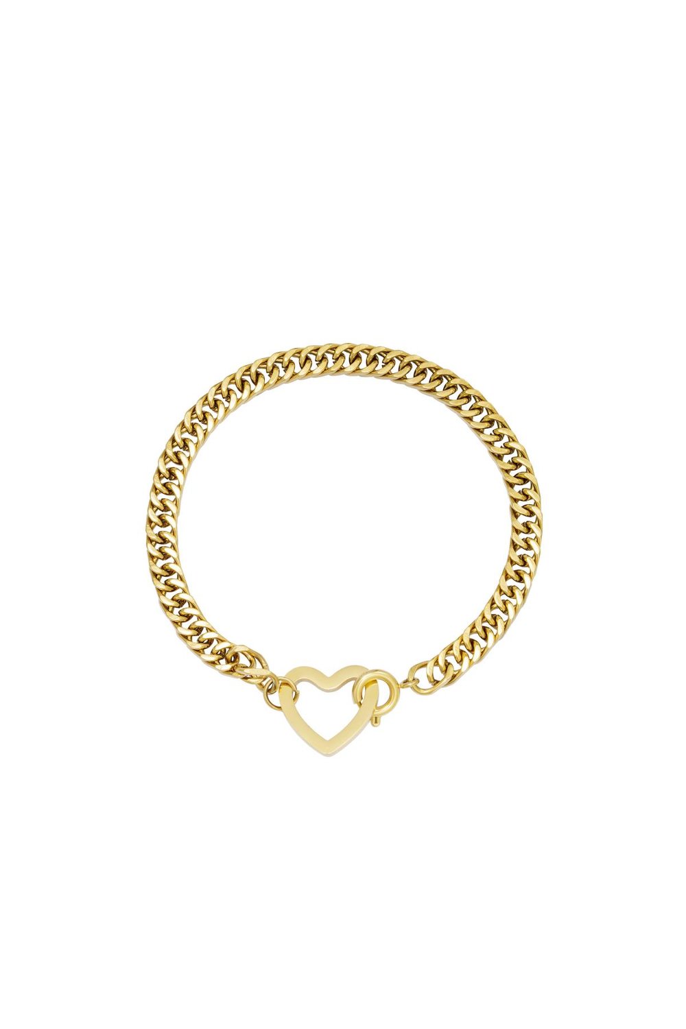 Bracelet Lovely Gold Color Stainless Steel 