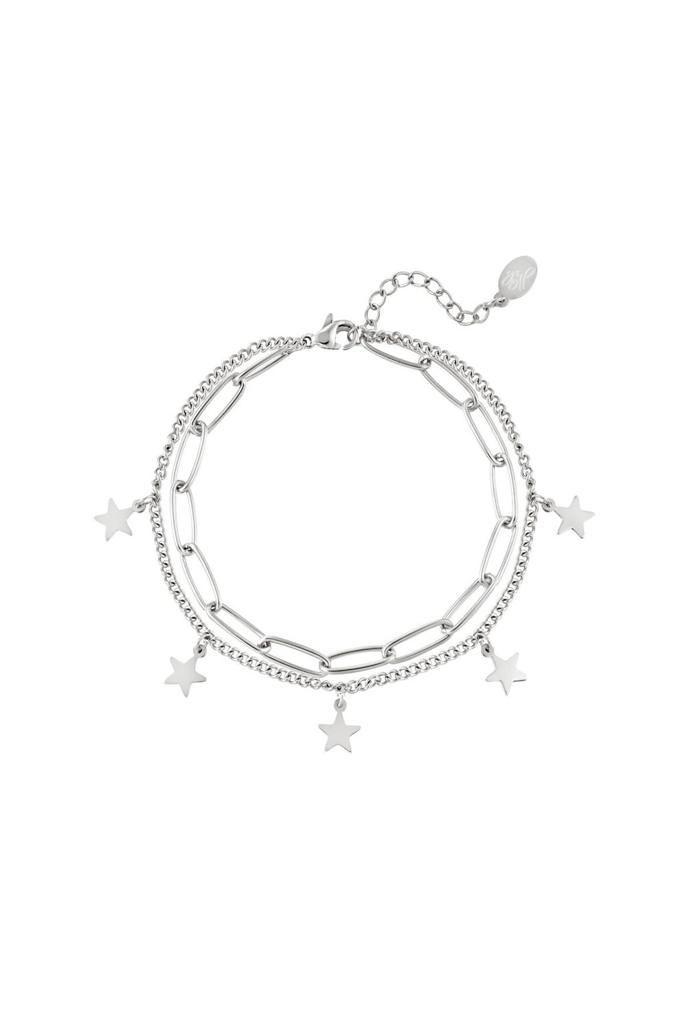 Armbandkette Star Goldfarbe Edelstahl