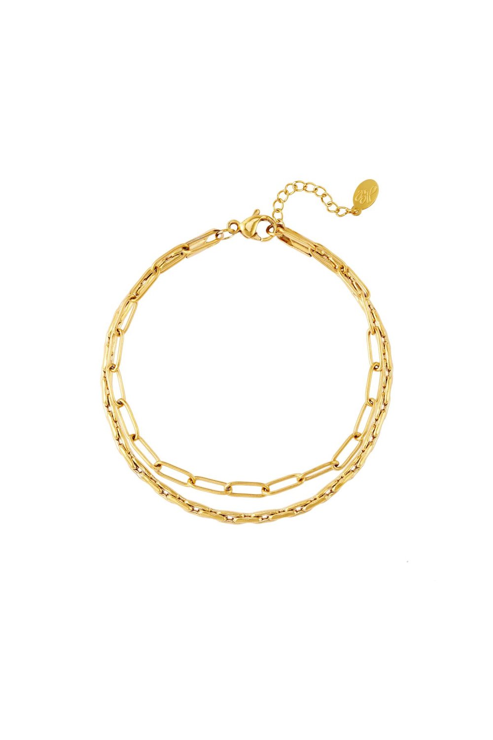 double stainless steel bracelet