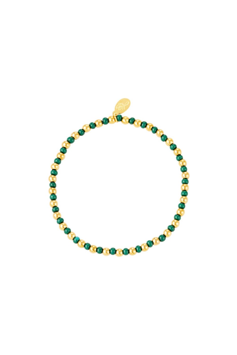 Bracelet bicolore Vert Acier inoxydable