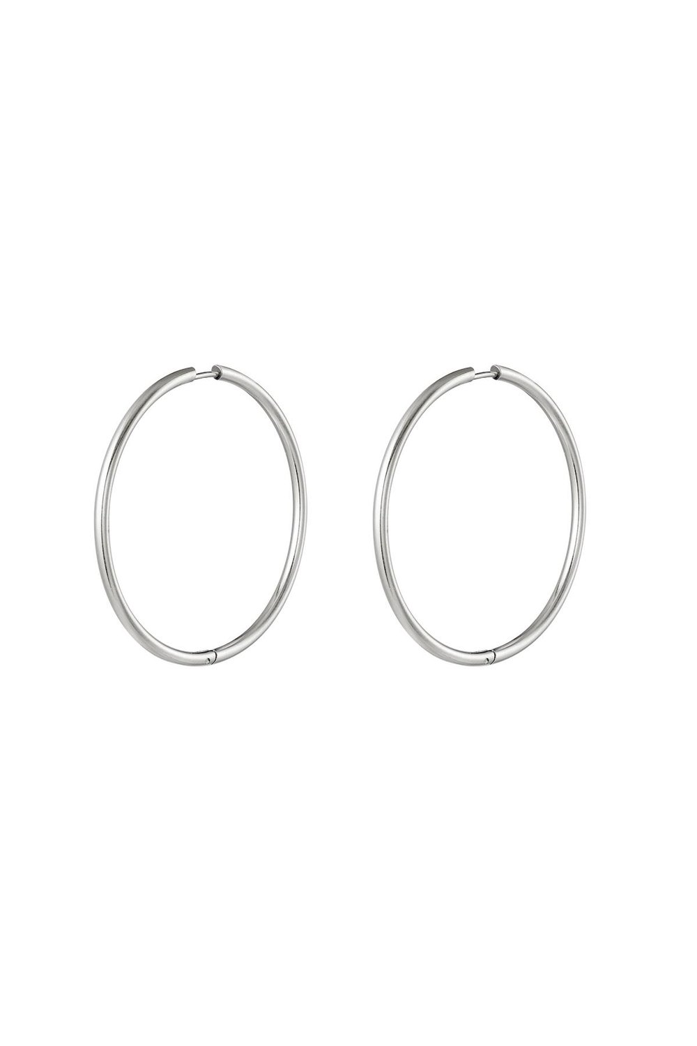 stainless steel earrings hoops medium