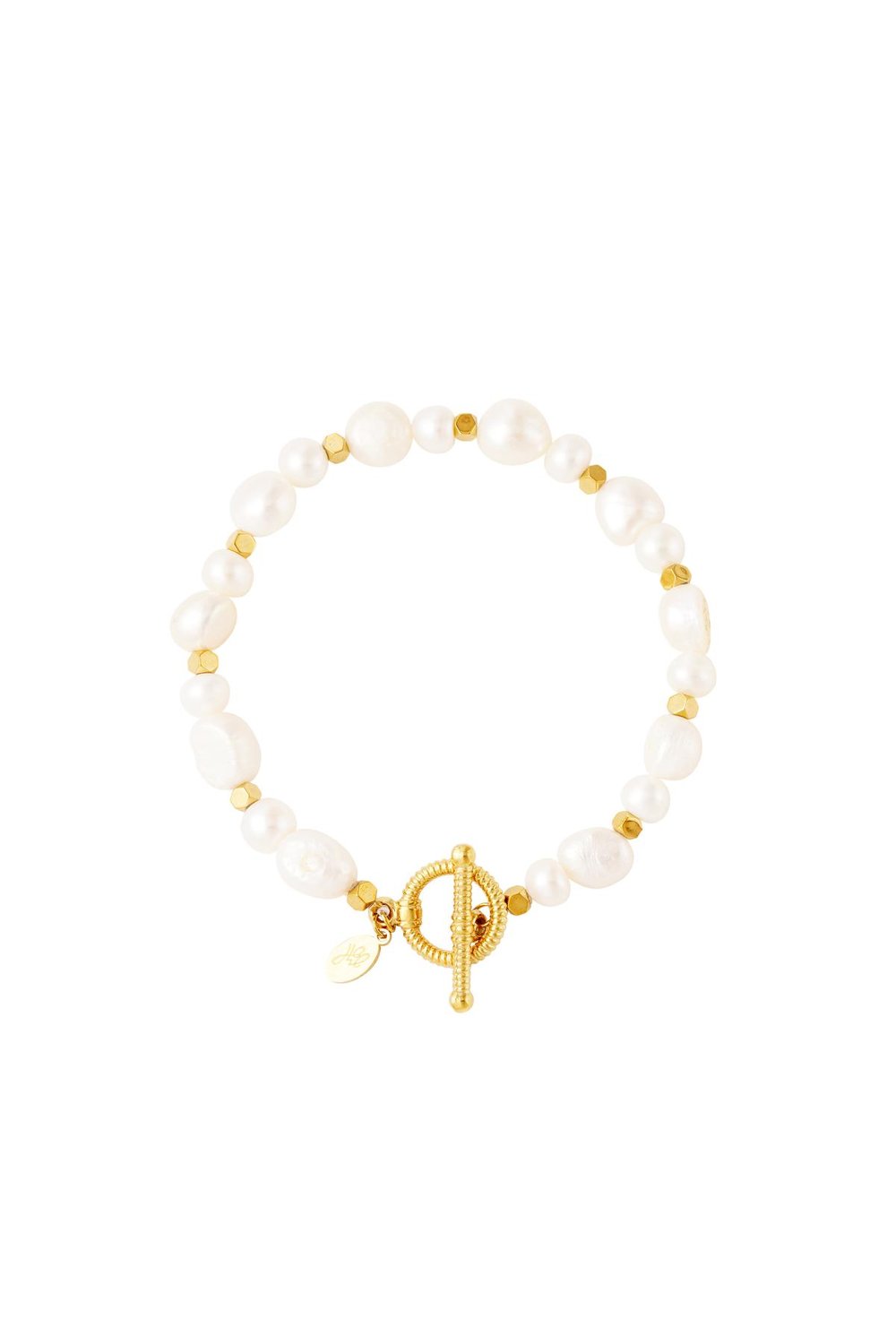 Perlenarmband aus Edelstahl  