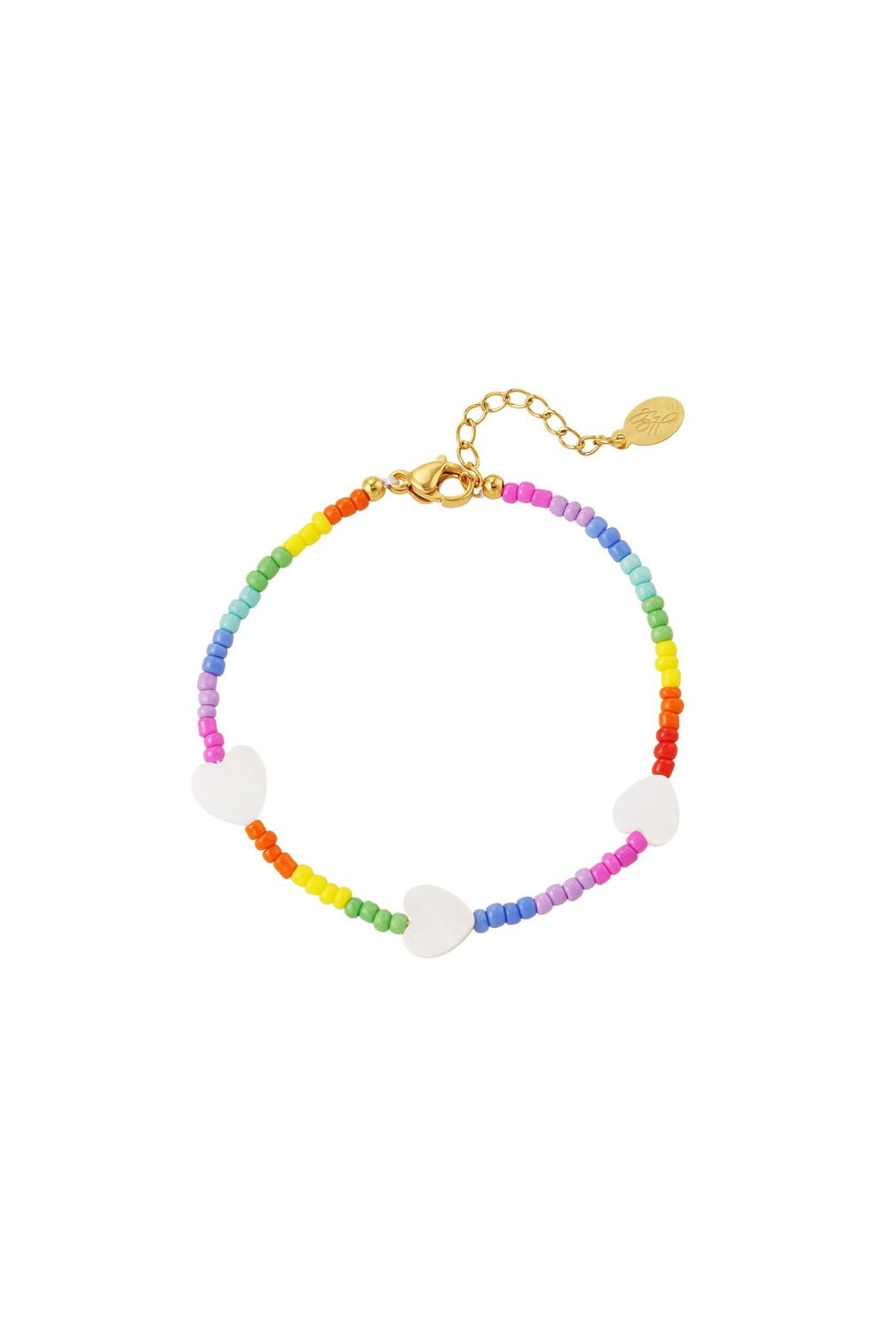 Liebesherz-Armband - Rainbow-Kollektion Multi Edelstahl 