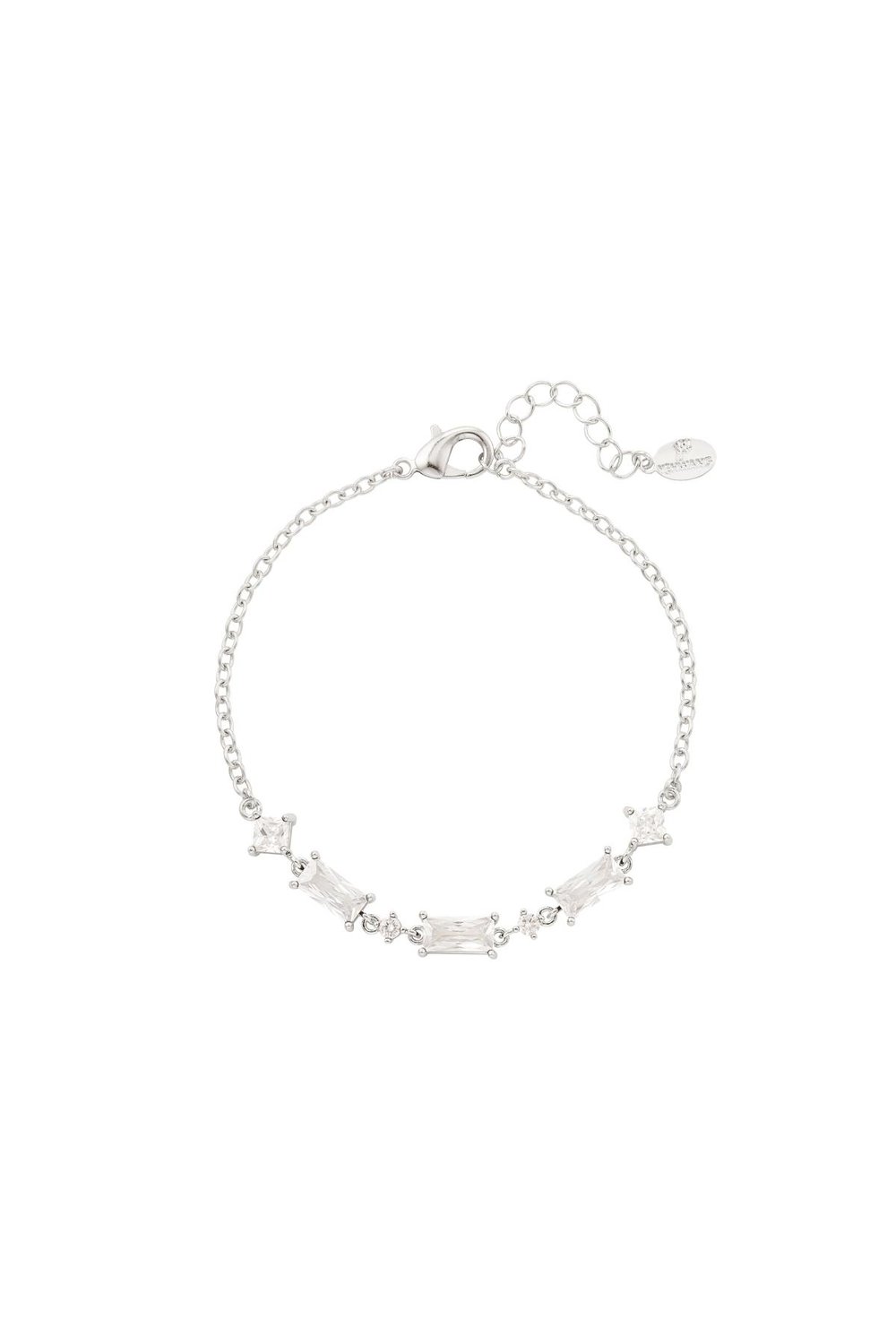 Bracelet colored stones - Sparkle collection Orange & Gold color Copper 