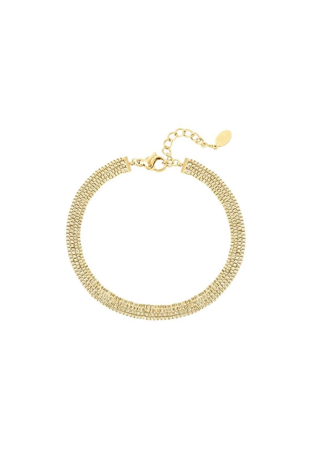 flat stainless steel bracelet