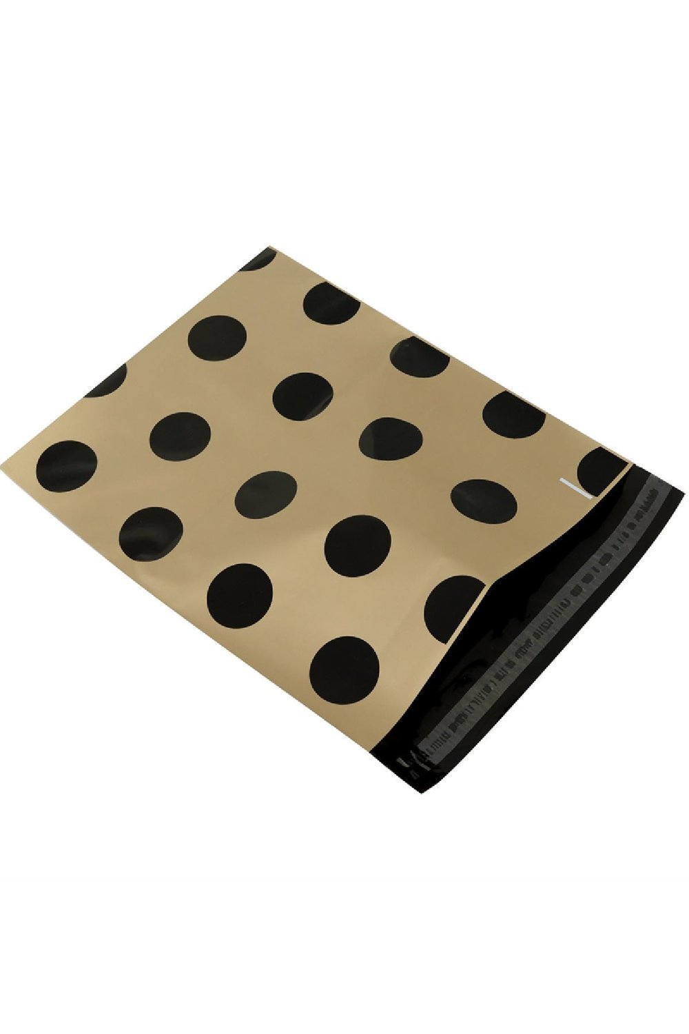 Plastic shipping bag dots Black & Beige h5Picture2