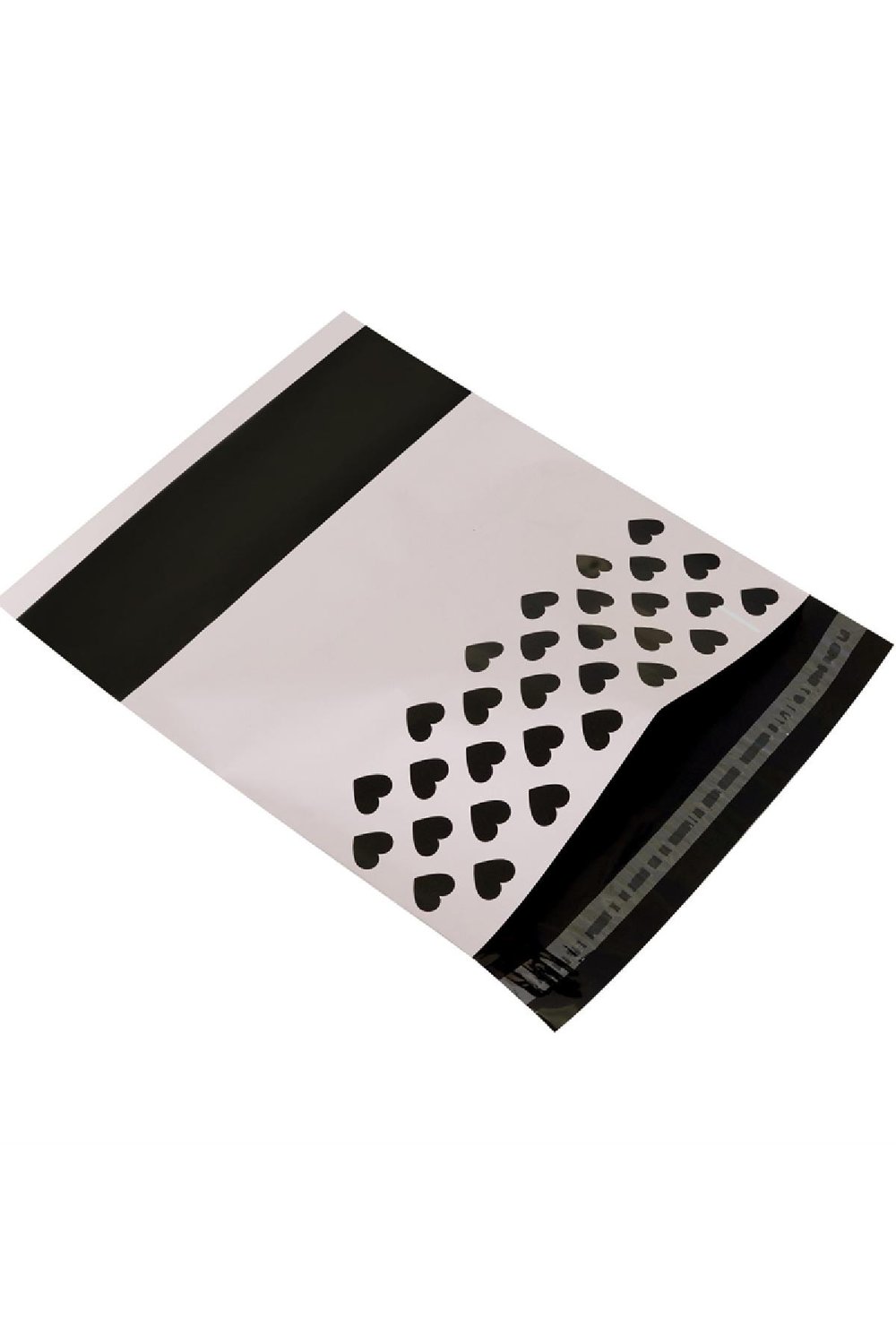 Coeurs de sac d'expédition en plastique Rose h5Image2