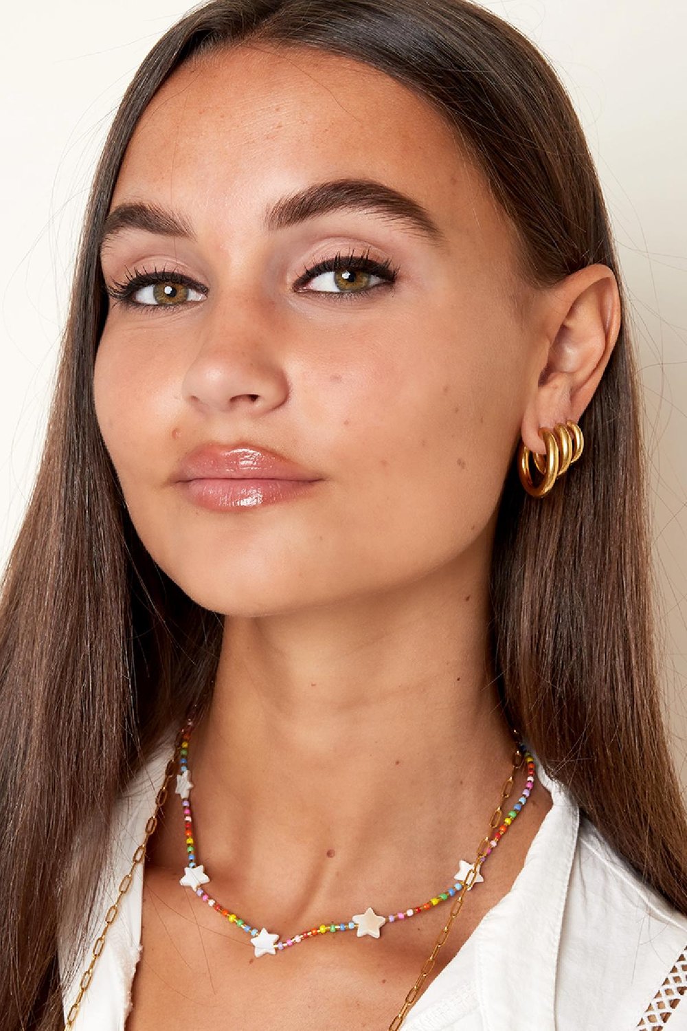 Regenbogen-Sterne-Halskette - Rainbow-Kollektion Multi Edelstahl h5Bild2