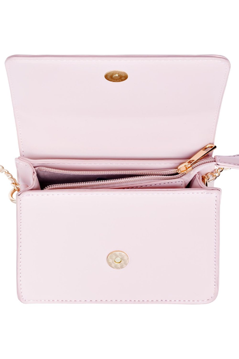 Sac en PU avec clous étoiles et bandoulière chaîne Vert Polyuréthane h5Image5