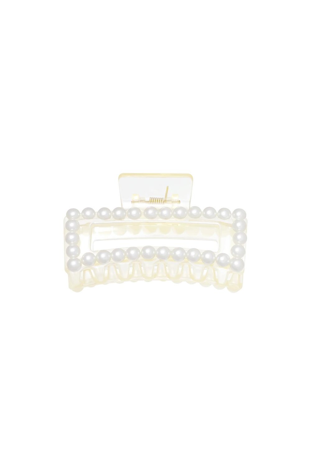 Hairclip Pearl Dream White Plastic 