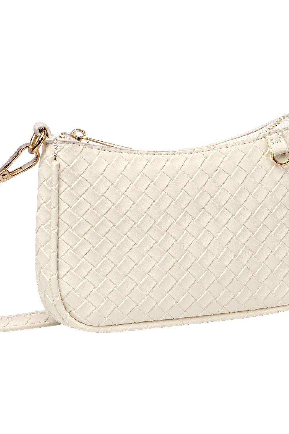 PU Umhängetasche Geflochtene Bescheidenheit Lila Polyurethan h5Bild7