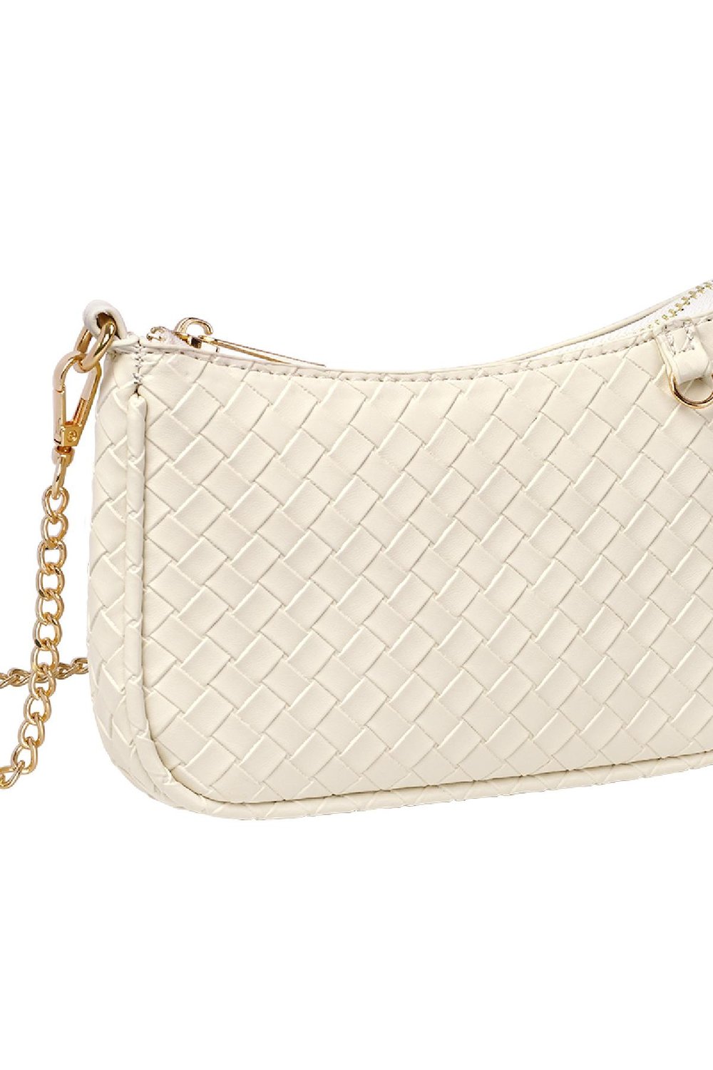 PU Umhängetasche Geflochtene Bescheidenheit Lila Polyurethan h5Bild6