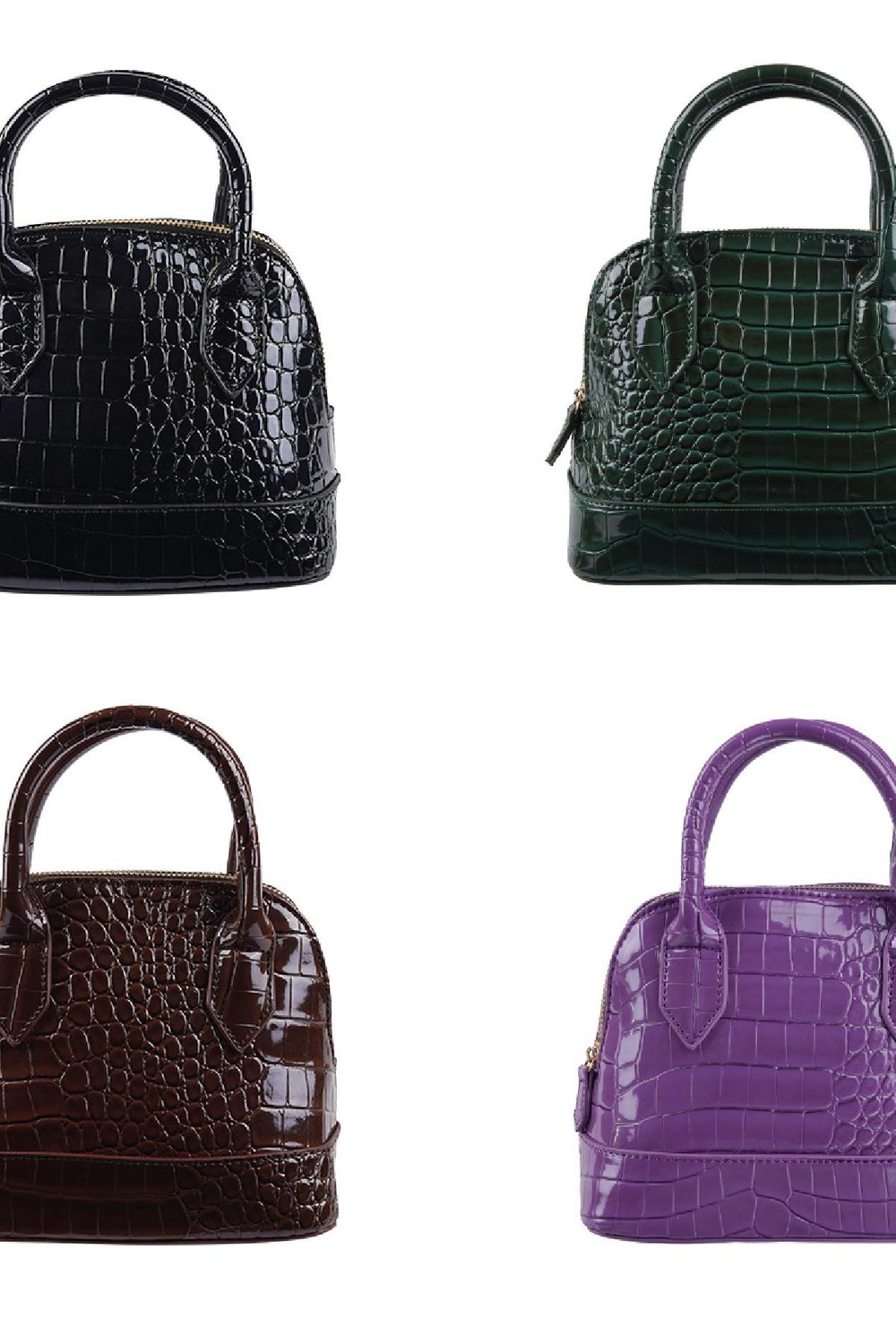 Krokodiltasche Schwarz Polyurethan h5Bild6