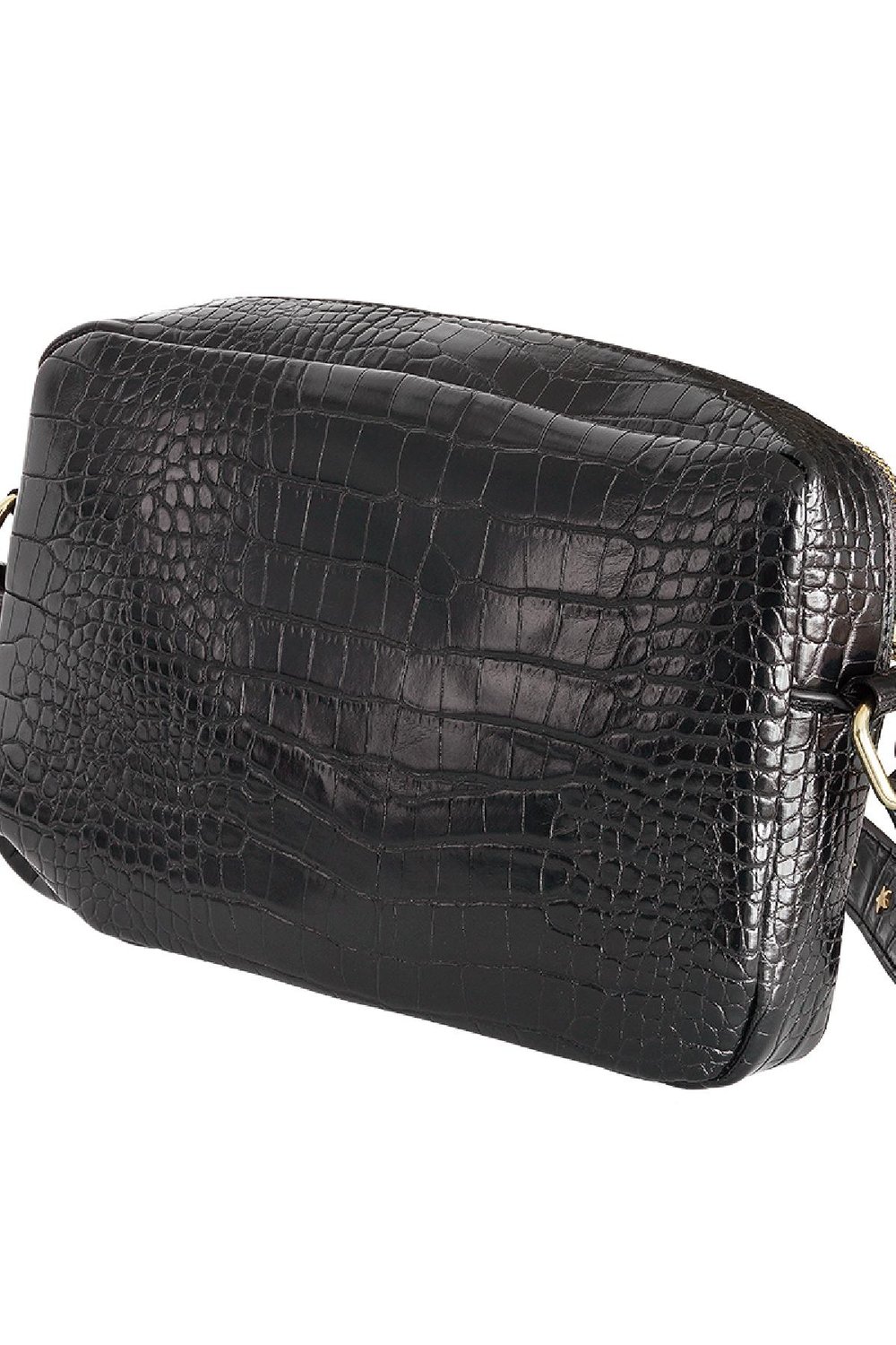 Umhängetasche kroko Silber Polyurethan h5Bild3