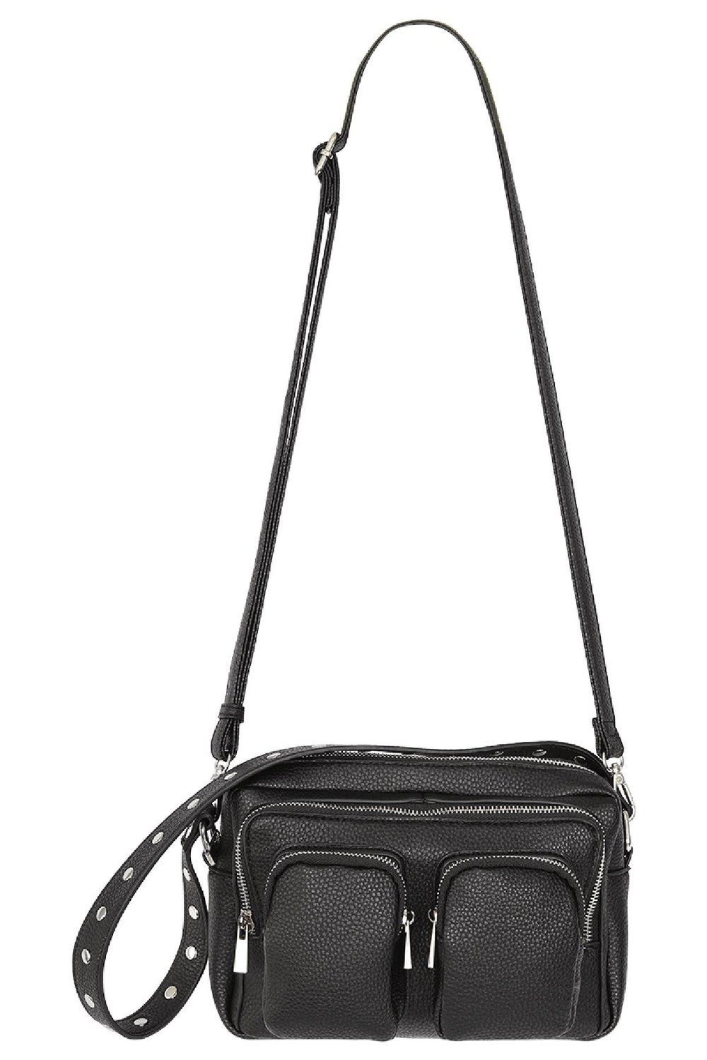 Umhängetasche aus PU-Leder Schwarz Polyurethan h5Bild3