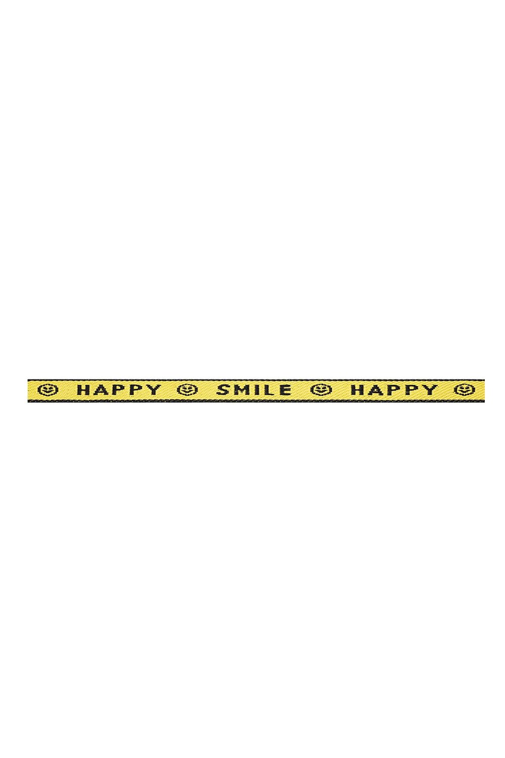 Armbandband Happy Smile Gelb Polyester 