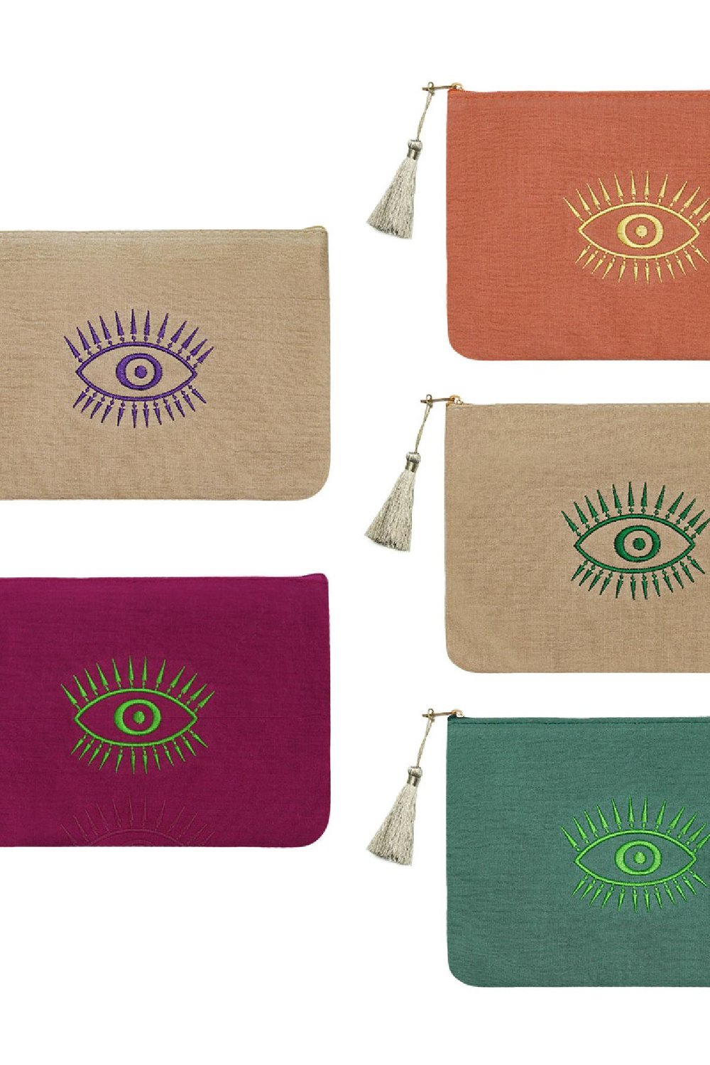 Make-up-Tasche Helles Auge Blau Baumwolle Bild6