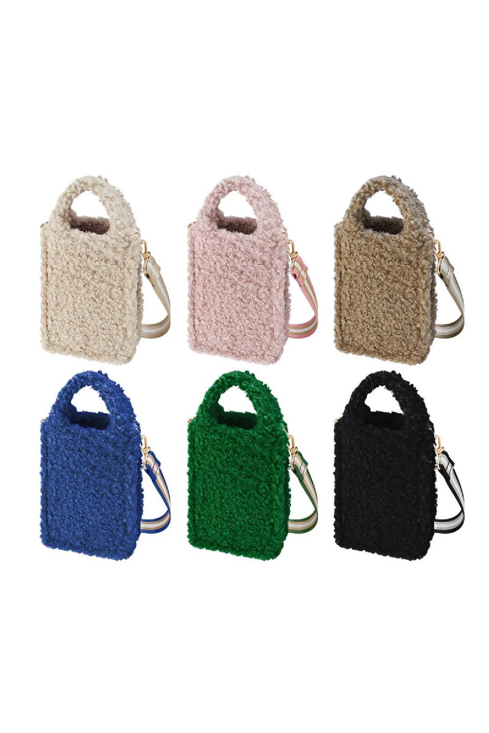 Handtasche teddy klein Beige Polyester h5Bild4