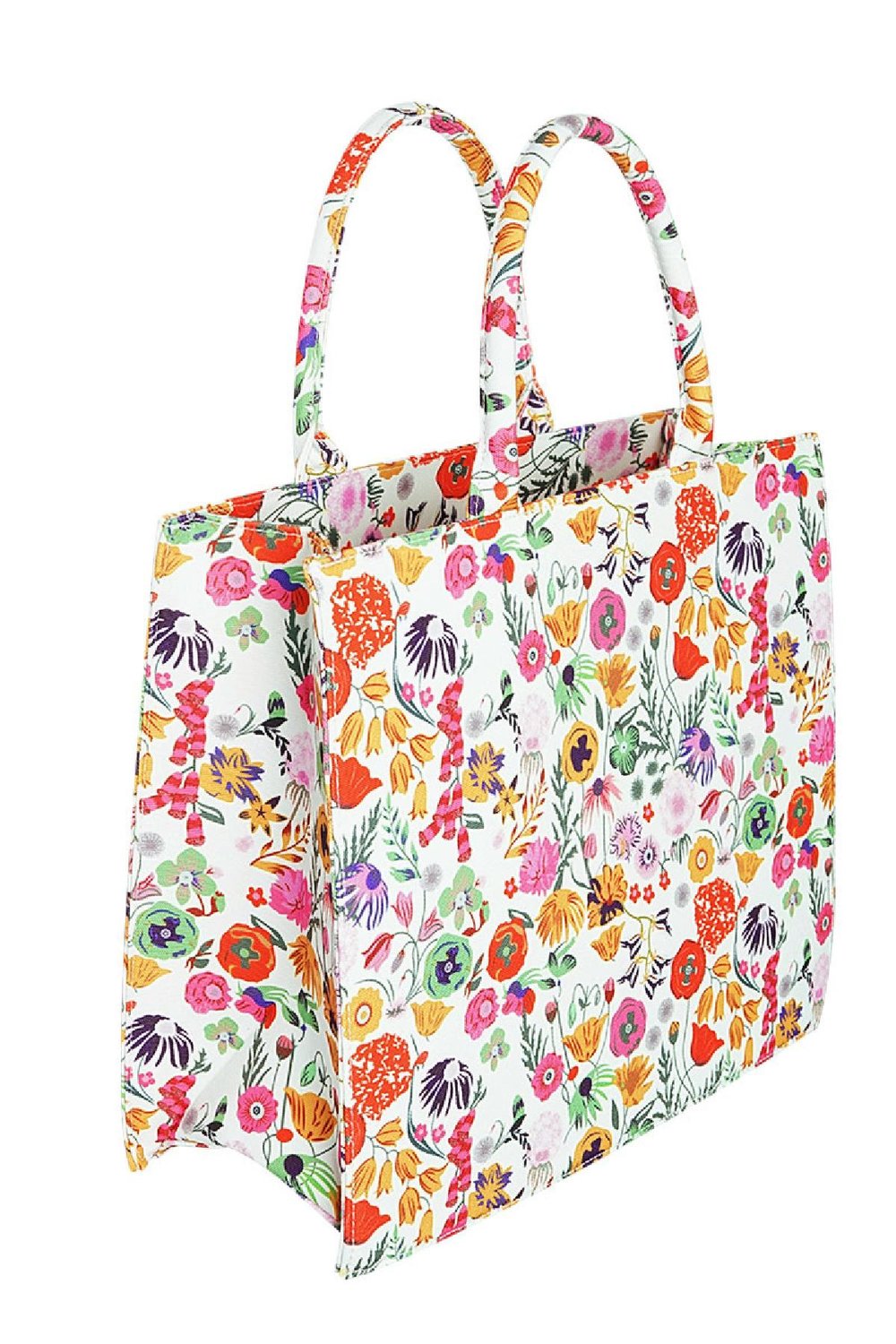 Shopper bloemenprint Multi Polyester Afbeelding2