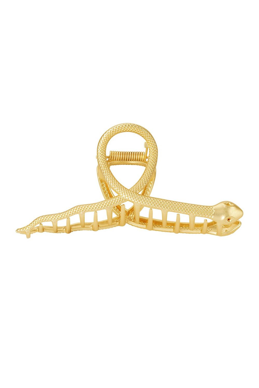 Hair clip snake Gold Color Metal 