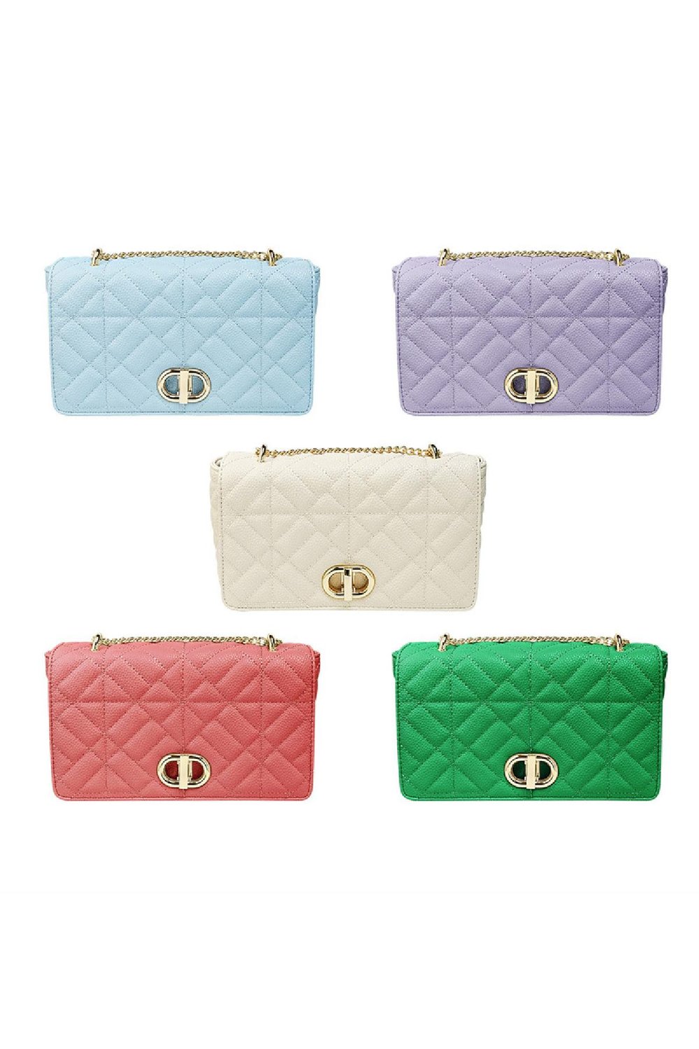 Tasche mit Nähten und Golddetail Koralle Polyurethan h5Bild4