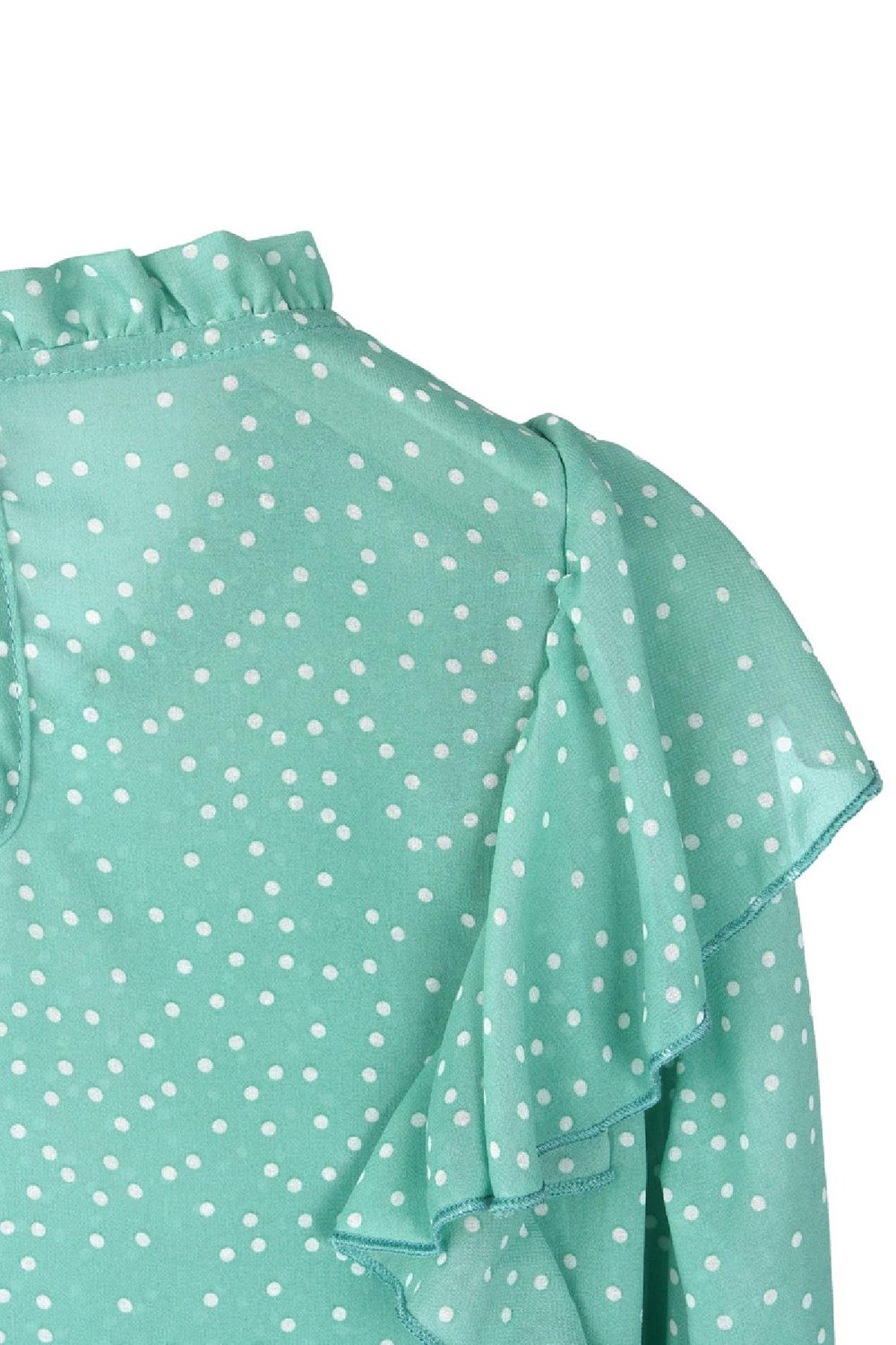 Bluse Dotted Grün M Bild5