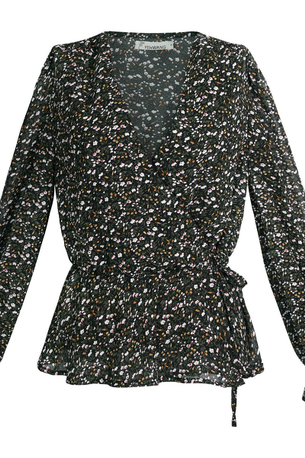 Bluse Flower Bash Schwarz S h5Bild8
