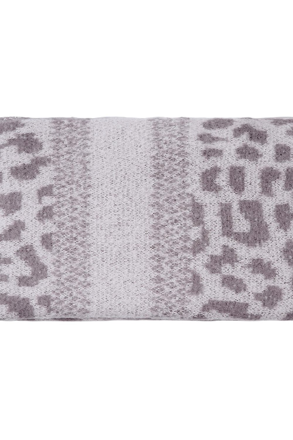 Foulard d'hiver imprimé panthère Gris Polyester Image4