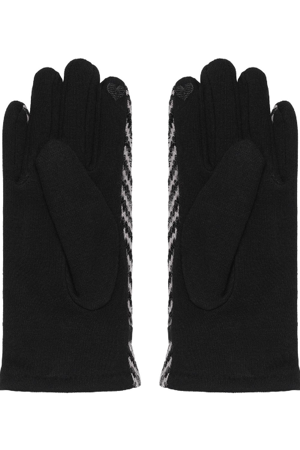 Guantes con hebilla y dije Negro & White Poliéster One size h5Imagen3