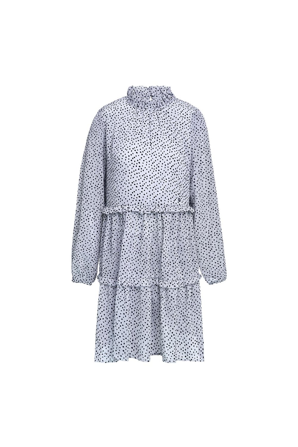 Ruffle Layered Dress Green S