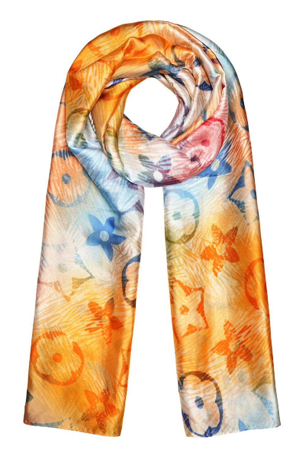 Schalblumenexplosion Orange Polyester h5Bild5