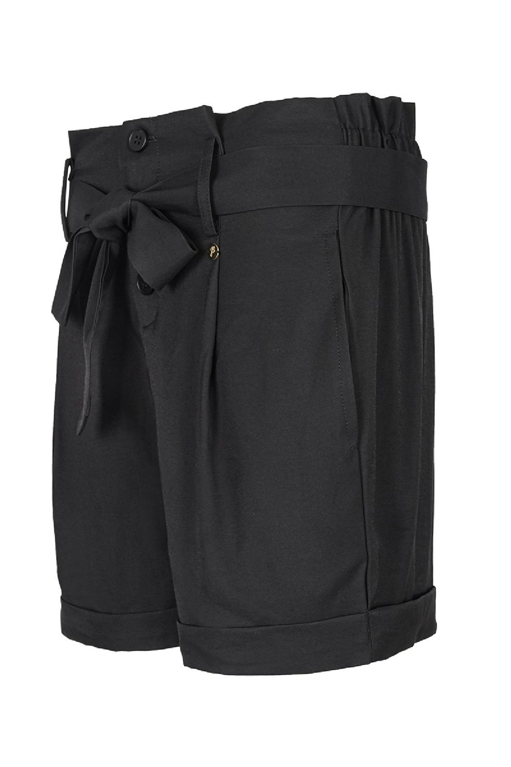 Paperbag-Shorts mit hoher Taille Schwarz S h5Bild6