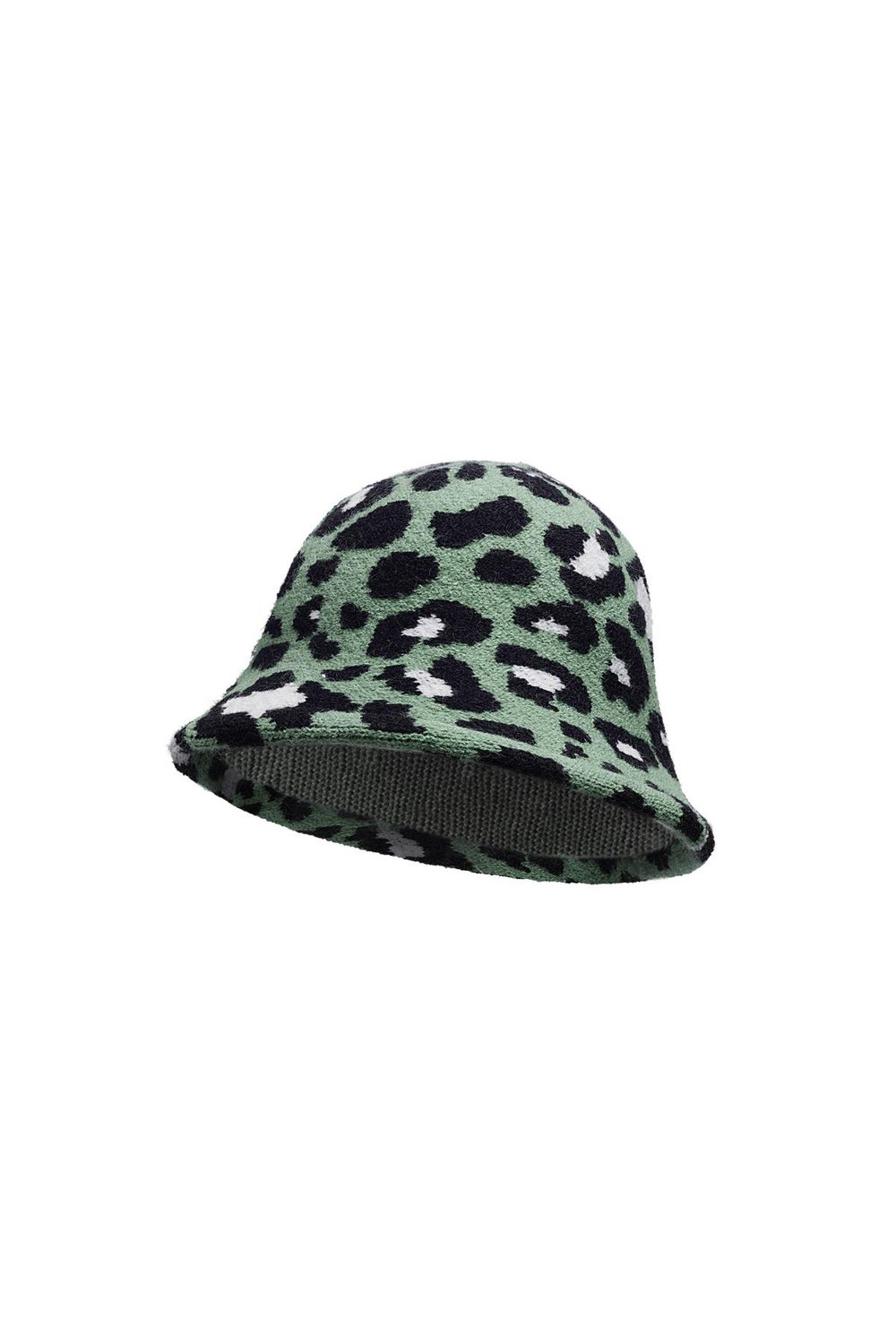 Bucket hat animal print Grey Acrylic 