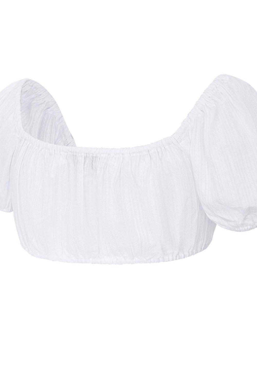 Crop top annodato White S Immagine6