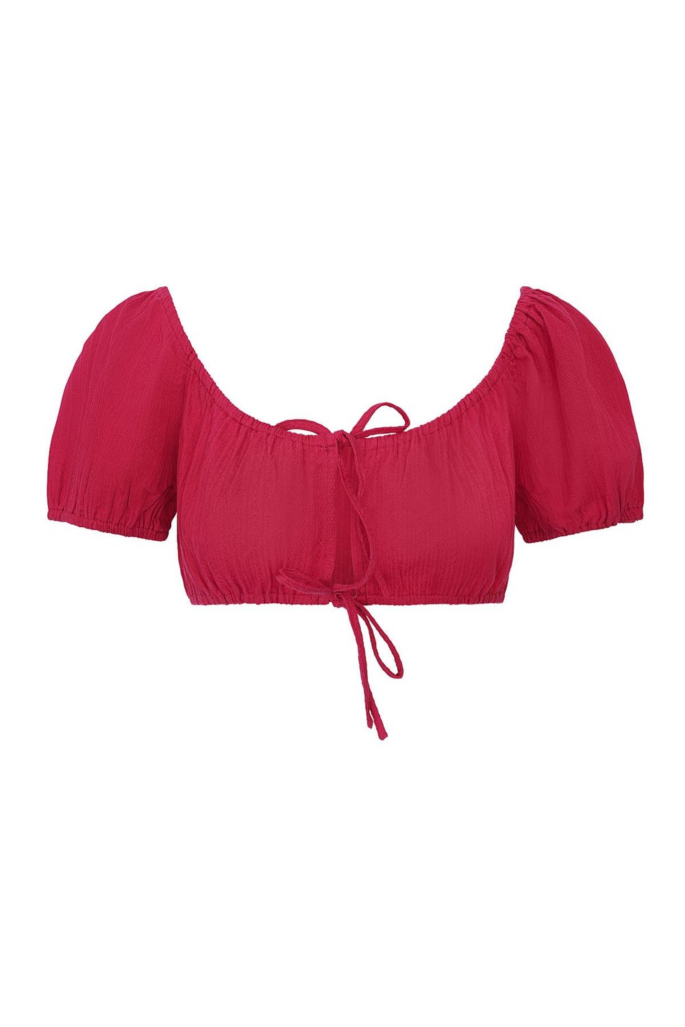 Crop top annodato White S 