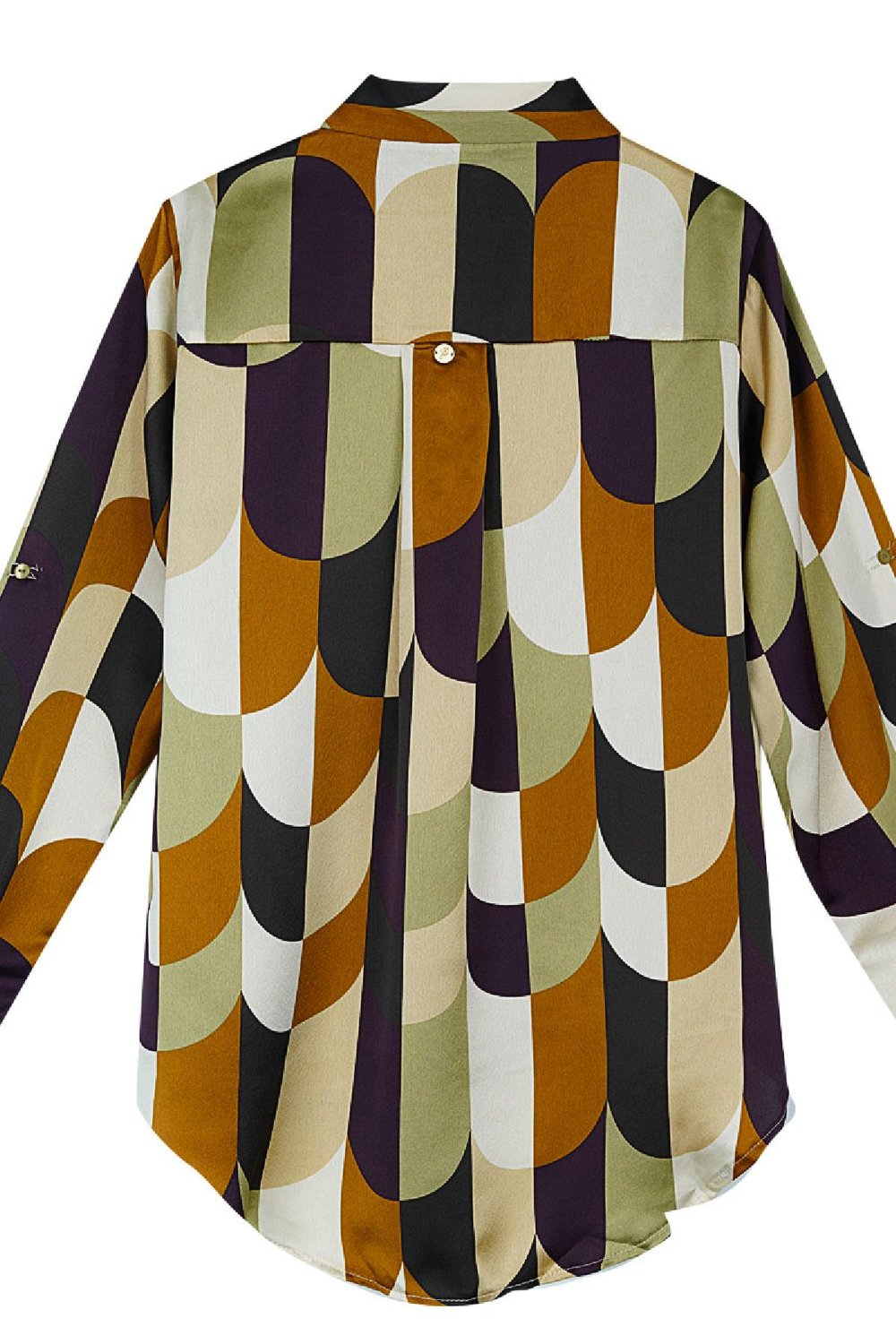 Blusa estampado gráfico Beige S Imagen6