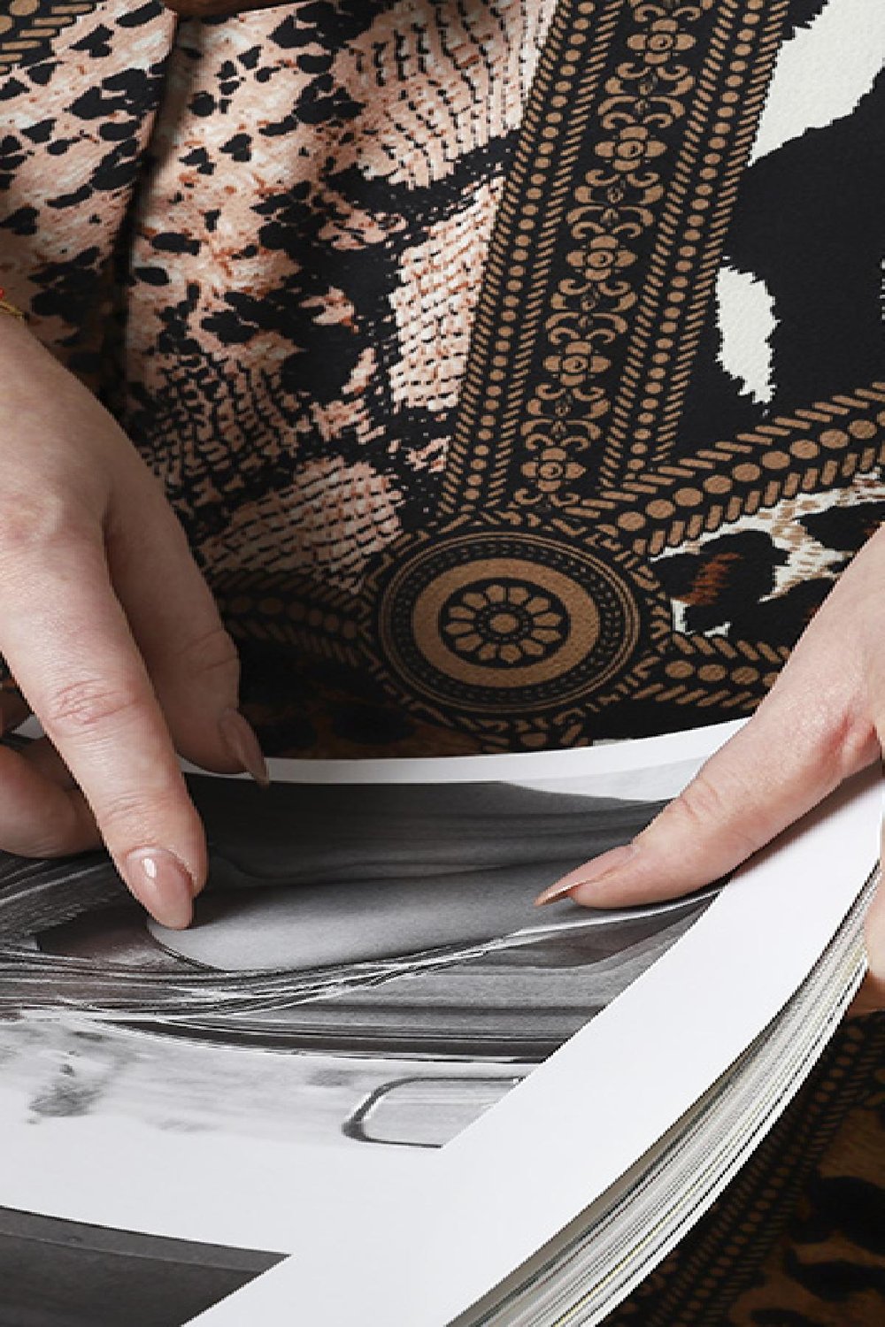 Bracelet Color Block & Cross Noir & Argenté Acier inoxydable h5Image2